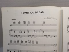 I Want You So Bad Sheet Music Heart Piano Guitar Vocals 80s Pop Rock & Roll F1D