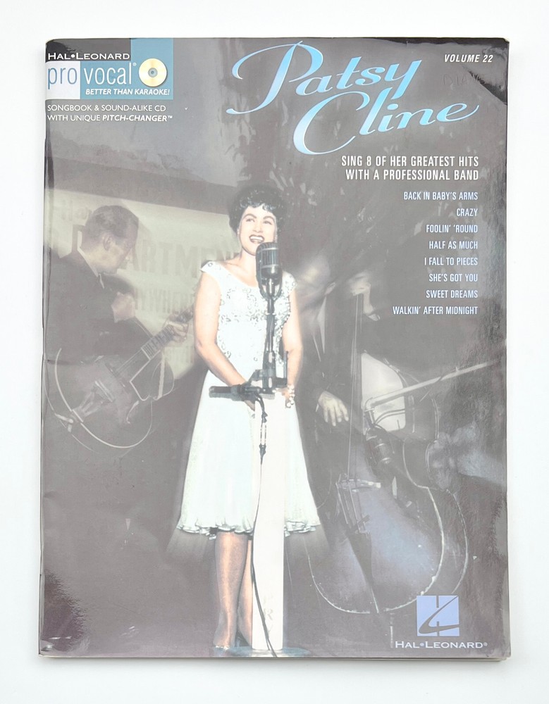 Patsy Cline Pro Vocal Volume 22 CD Piano Tab Note Transcription Songbook