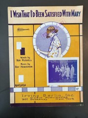Over 30 UNFRAMED pieces of sheet music all dedicated to “Mary”. Some of the art