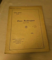 Antique 1904, « Deux Arabesques » Pour Le Piano By Claude Debussy Sheet Music