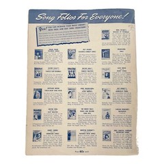 My Blue Heaven Sheet Music Vintage Piano G Whiting & W Donaldson