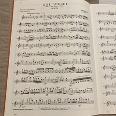 Kol Nidrei For Violin And Piano By Max Bruch