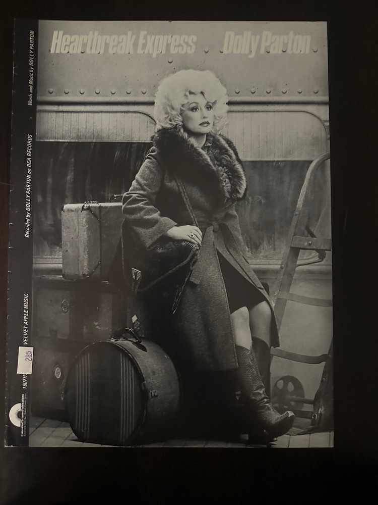 DOLLY PARTON HEARTBREAK EXPRESS SHEET MUSIC-PIANO/VOCAL/GUITAR/CHORDS-1982 FINE