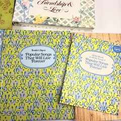 Vtg Readers Digest Songbook Lot 7 Hardcover Books 1 Lyric Booklet Sheet Music