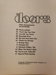 The DOORS Strange Days songbook orig 1968 Nipper Music