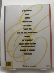 The Best Of Eric Clapton, Bass Recorded Versions, Songbook, 1990