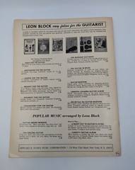 The Guitar in Italy for Classical Guitar Sheet Music Book (1970s)