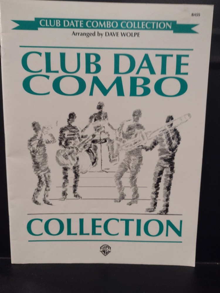 Bass Guitar Songbook Club Date Combo Collection Dave Wolpe 1993 Very Good Cond.