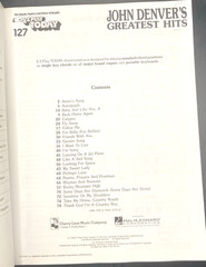 John Denver&rsquo;s Greatest Hits Sheet Music E-Z Play Piano Book, Trade Paperback