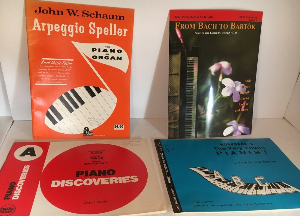4 LOT NEW Music Song Books for The Young Piano Player From Closing Music Store