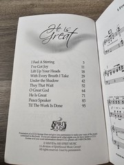 Geron Davis He Is Great Choral Book Musical Notes 10 Songs