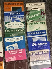 Lot of 22 Vintage Sheet Music 1940s-1950s Bing Crosby Pat Boone Standards