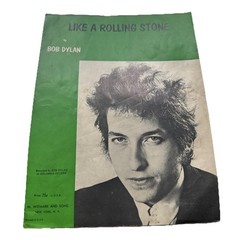 Vintage Bob Dylan Sheet Music Circa 1965 “Like a Rolling Stone” Witmark & Sons