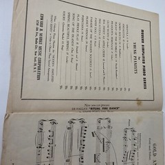 vintage sheet music « GOLD and SILVER VALSE » by FRANZ LEHAR 1932