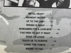 Accept Metal Heart Band Score Guitar TAB Sheet Music Zen-On Japan Book used