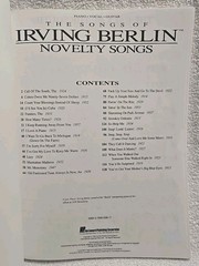 The Novelty Songs of Irving Berlin Songbook Piano Voice Guitar 1981 Lazy Funnies