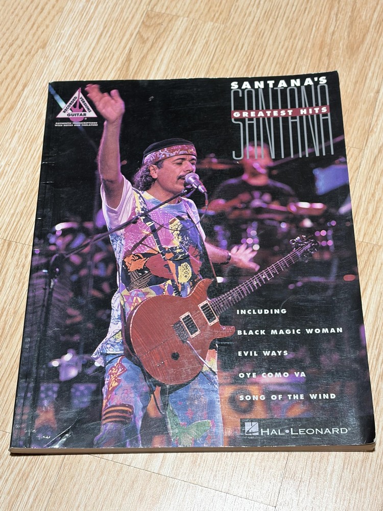 Vintage Hal Leonard Santana Greatest Hits Guitar Tab Sheet Music HL00690031