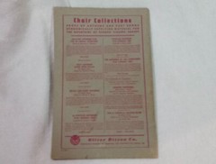 Gospel « Twenty Classic Anthems » Mixed Voices Church Hymnal Sheet Music Book 1945