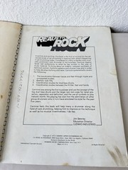 Realistic Rock Carmine Appice Drum Method Book Vtg 1970 First Edition Spiral