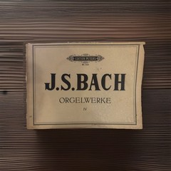 Bach Edition Peters Organ Songbook IV Religious Devotional Classical Very Good