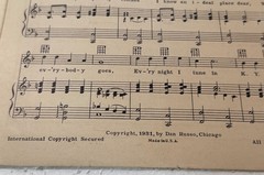Rare 1931 At the Canton Tea Garden With You Dan Russo Fox Trot Sheet Music