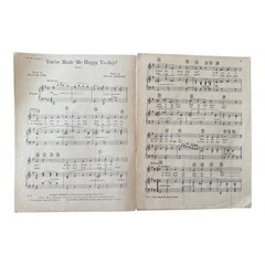 Youve Made Me Happy Today Sheet Music 1929 The Street Singer Berkley Musical