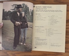 The Beatles – Abbey Road Matching Music Book 1969 poster still attached CHECK!