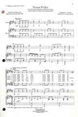 Foster Some Folks Sheet Music SATB Piano Guitar 1974 Smith Starobin Bicentennial