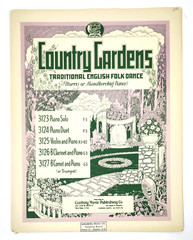 Country Gardens ( English Morris Dance) Piano & B flat Coronet/Trumpet VTG 1937