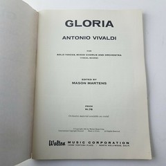 Gloria Antonio Vivaldi Solo Voices Chorus Orchestra Walton Music Series