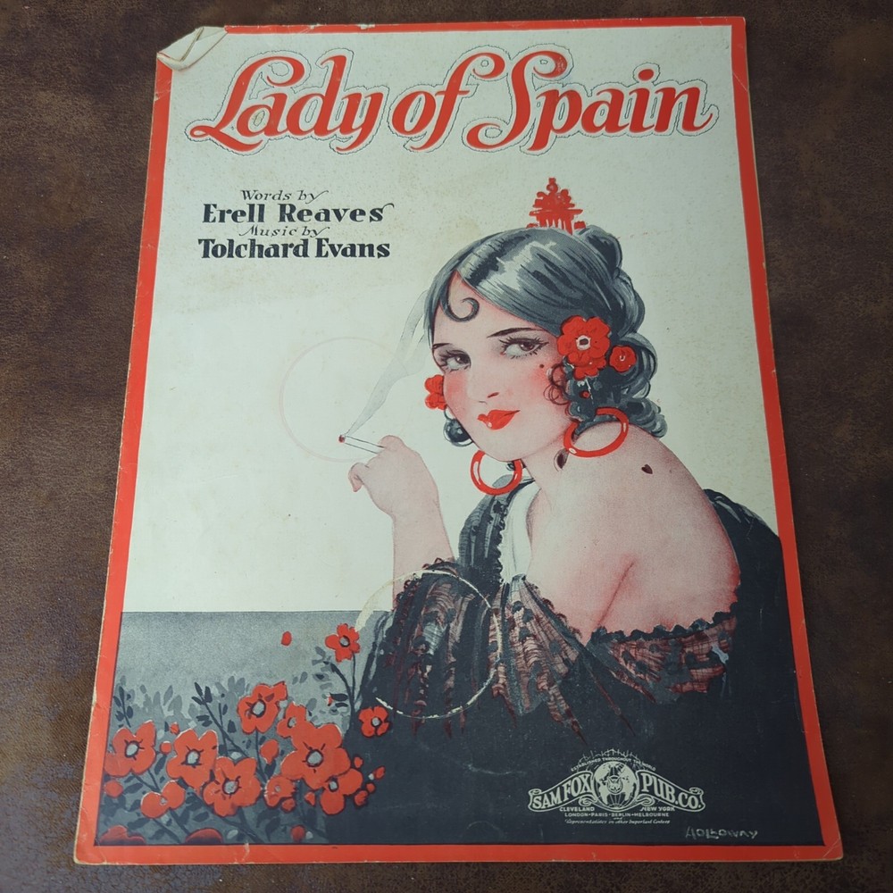Lady Of Spain by Erell Reaves & Tolchard Evans (Vintage Sheet Music 1944)
