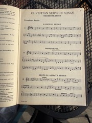 Orchestration Christian Service Songs Lot Of 7 Cello Bass Cornets Trombone Clar