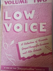 Low Voice Volume Two Songbook Gospel Songs Alto Baritone Singspiration Series H1