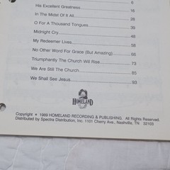 LOT OF 15 Southern Gospel Music Songbooks Homeland Presents Choral SATB 10 Songs