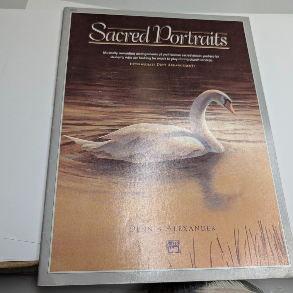 Sacred Portraits Piano Duet Sheet Music Book Hymns Dennis Alexander Alfred F3