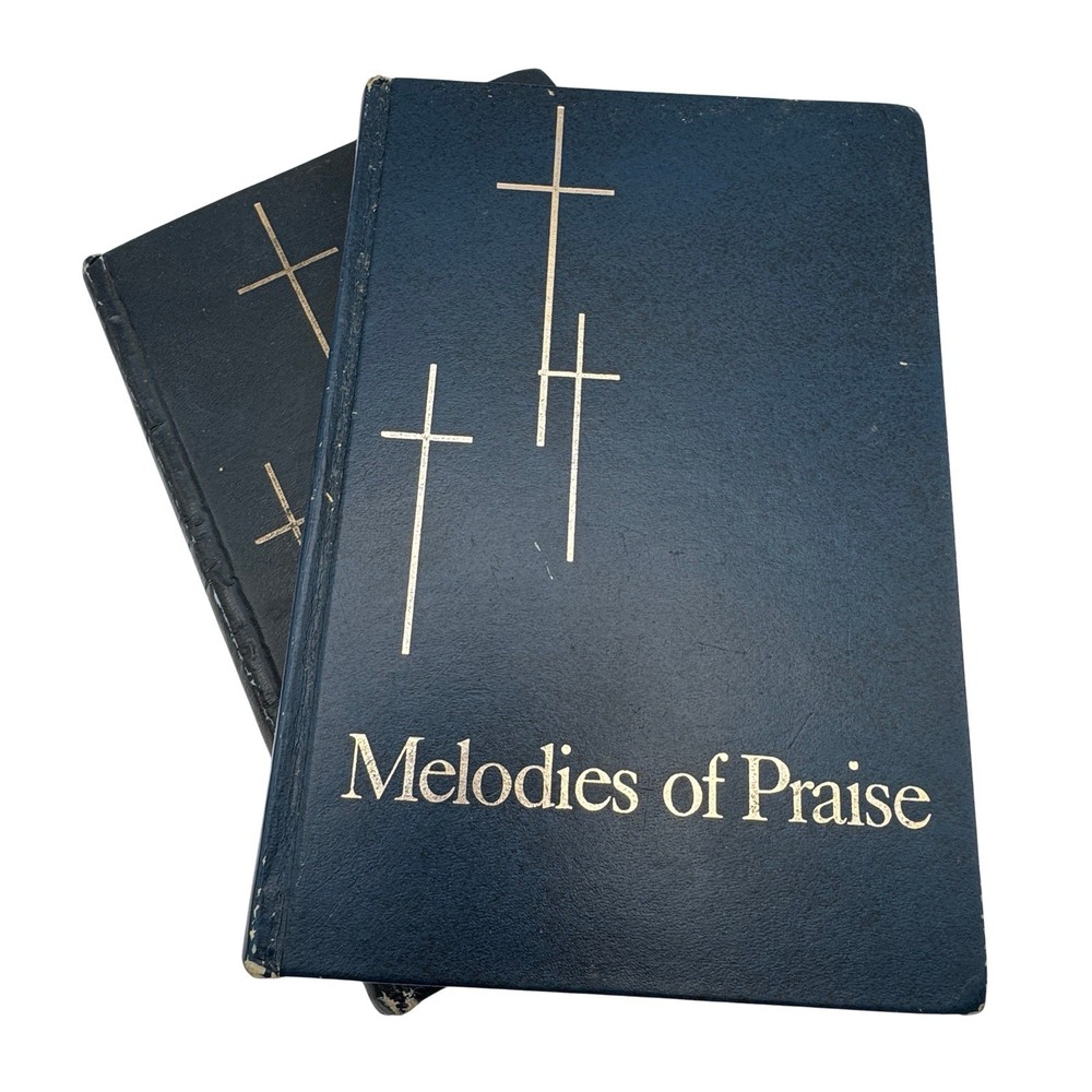 Lot of 2 Melodies of Praise 1957 Gospel Publishing House Hymnals Vintage