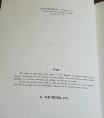 Richard Wagner ~ Lohengrin. G. Schirmer Opera Score Edition. Trade Paperback