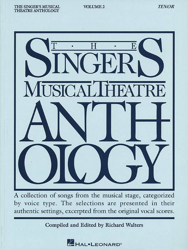 Singer&rsquo;s Musical Theatre Anthology Vol 2 Tenor Vocal Piano Songs Music Book