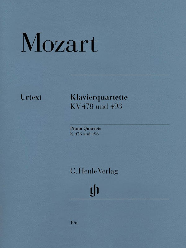 Mozart Piano Quartets Violin Viola & Cello Henle Urtext Sheet Music Book
