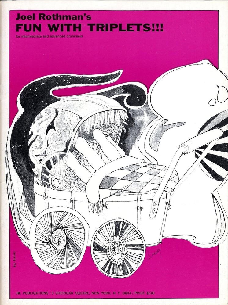 JOEL ROTHMAN&rsquo;S FUN WITH TRIPLETS!!! BOOK INTERMEDIATE AND ADVANCED DRUMMERS NEW