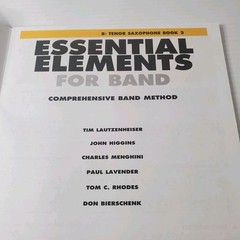 Essential Elements For Band Bb B Flat Tenor Saxophone Book 2 Sheet Music