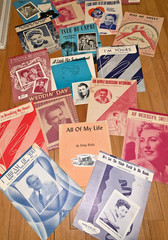 Sheet Music Lot of 19 Mid Century – Perry Como, Irving Berlin, Tommy Dorsey, etc
