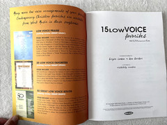 15 Low Voice Favorites Songbook w/CD Piano-Guitar-Vocal Vintage Collectible 2005