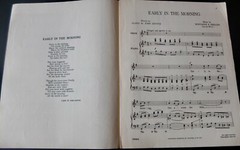 MONTAGUE PHILLIPS EARLY IN THE MORNING IN G SHEET MUSIC (1928) ENGLAND