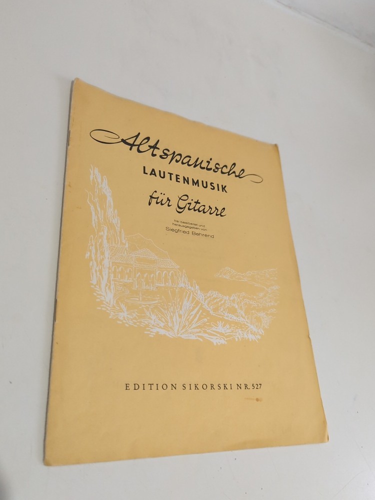 4 Spanish Composers For Classical Guitar Rare Sheet Music Book,1959 Edition