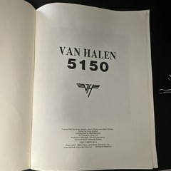 Van Halen 5150 Guitar/Voice Songbook Sheet Music Tabulature Cherry Lane