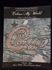 1970 Chicago Colour My World Piano Voice Sheet Music John Brimhall Piano Series