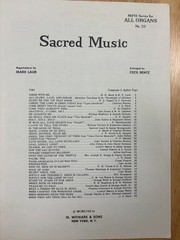 Sacred Music MPH Series For All Organs No. 22 Songbook, M. Witmark & Sons, 1958