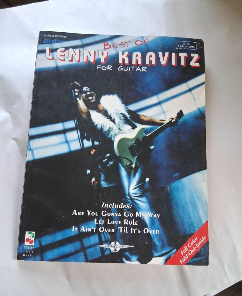 Best of Lenny Kravitz For Guitar with vocals, Tab & Poster 1993 Cherry Lane