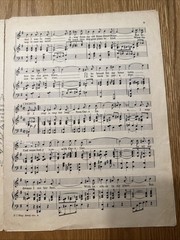 Vintage “If I Stay Away Too Long From Carolina”Sheet Music, 1924